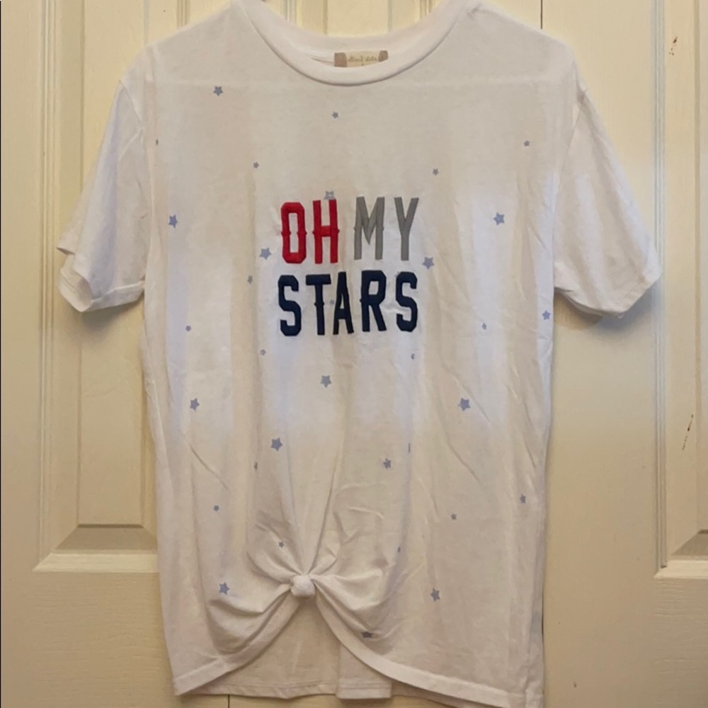 red white & blue tshirt